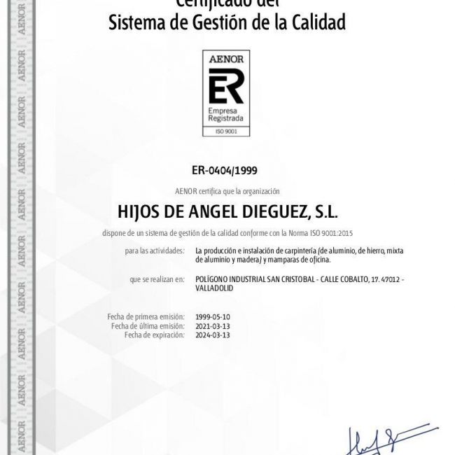 política de calidad Norma ISO 9001