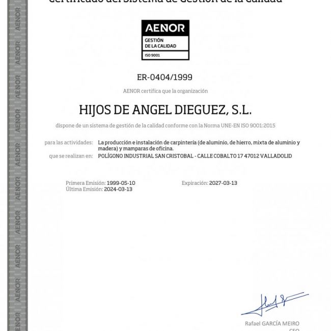 política de calidad Norma ISO 9001